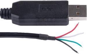 CP2102 USB to RS232 Serial COM Port Wire End Dupont Connector Programming Cable Compatible USB-RS232-1800-WE