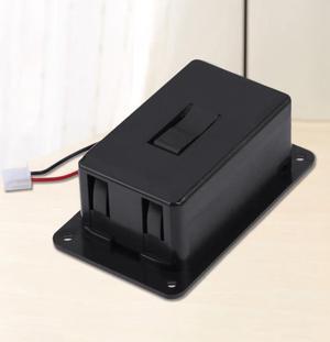 Portable Box Compartment Cover with Cable Guitar Pickup Box Guitar Bass Accessories Replacement Parts Black