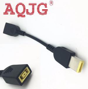 DC Square Male Plug To Square Female Connector Cable For Lenovo IdeaPad Charger Adapter