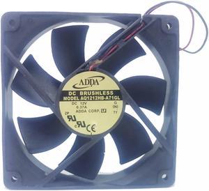 For ADDA AQ1212HB-A71GL DC 12V 0.37A 12CM 120x120X25mm Server Cooling Fan