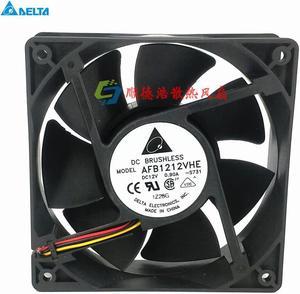 For for delta AFB1212VHE 120X120X38mm 12cm DC 12V 0.90A 3-pin 3-wire server inverter axial blower cooler cooling fan