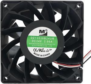 and Yimeng DZ12038B24UR high air volume frequency converter 12038 DC fan 24V 2A cooling fan