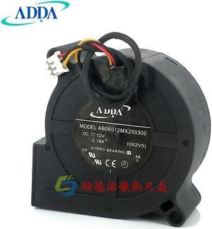 FOR ADDA AB06012MX250300 60x60x25mm 12V 0.18A Projector Cooling Fan Blower Turbo Fan