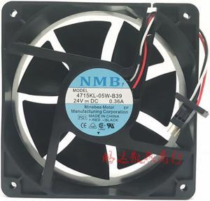 For Fanuc system cooling fan 4715KL-05W-B39 NMB DC24V 12CM 12038 120X120X38MM