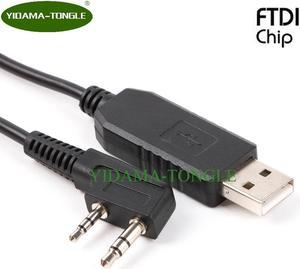 FTDI USB Programming Cable for Baofeng Kenwood Walkie Talkie Radio Cable Support Win7/8/10/xp/2000/Mac/Android etc