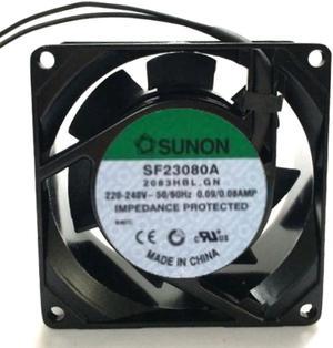 for Sunon SF23080A 2083HSL.GN 220V 8cm8038 Aluminum frame cooling fan 1 order