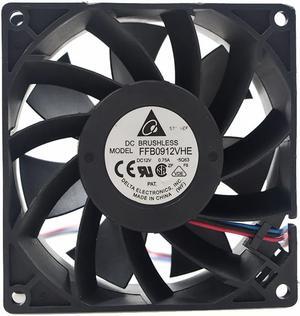 For Delta FFB0912VHE  9CM 9038 90X90X38MM DC 12V 0.75A Large air volume Chassis cooling fan