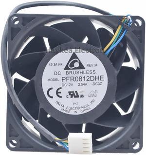 Delta PFR0812DHE -BE57 Server Cooling Fan DC 12V 2.54A 80x80x38mm 4-wire