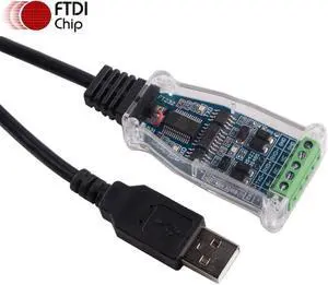 FTDI USB to RS422 RS485 Serial Adapter Converter 6Pin Terminal Block Communication Cable