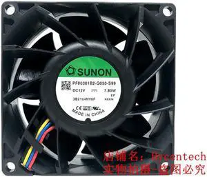 for sunon PF80381B2-Q050-S99 8038 12V 7.80W 4WIRE cooling fan 80*80*38MM for sunon PF80381B2-Q050-S99 8038 12V 7.80W 4WIRE cooling fan 80*80*38MM