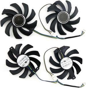 For ASRock RX5500XT 5600XT RX570 590 PVA080E12R Graphics Card Cooling Fan