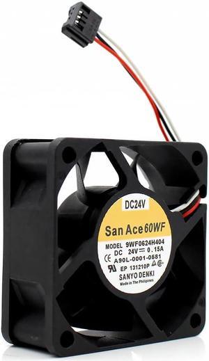 For Sanyo 9WF0624H404 6025 24V 0.15A  waterproof axial cooling fan 6cm 60x60x25mm For FANUC