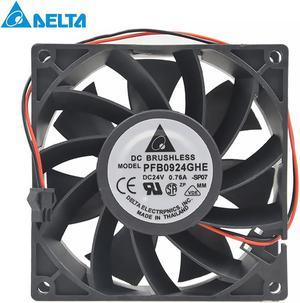 For Delta PFB0924GHE CK20 Server Cooler Fan 9238 DC 24V 0.76A 92X92X38mm 2-wire