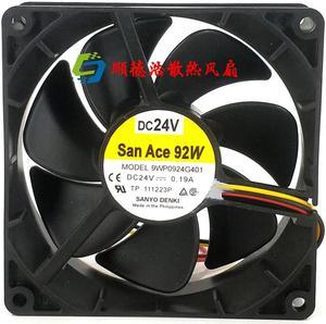 9WP0924G401 DC 24V 0.19A 90x90x25mm 3-wire Server Cooler Fan