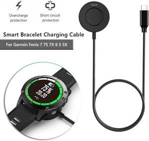 100cm Type-C PD Fast Charging Cable for Garmin Fenix 7 7S 7X 6 5 5X Smart Watch Charger Adapter Support Data Transfer