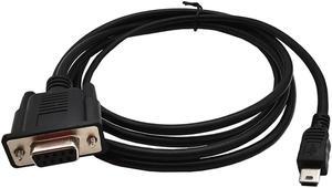 1.8M 6Ft DB9 Female Jack to USB Mini 5 Pin Male  Cable Adapter 9pin Female  Direct connection Custom connecting wire