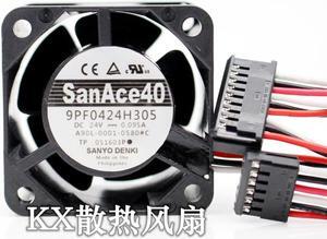 For NMB 9PF0424H304 A90L-0001-0580 # A /B 4CM 40*40*28mm DC24V 0.095A