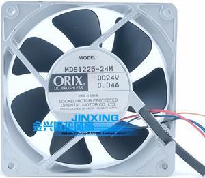 For ORIX MDS1225-24M DC 24V 0.34A 4-Wire 12025 120x120x25mm Server Cooling Fan