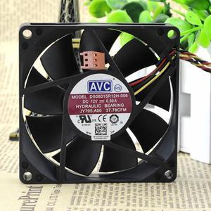 For AVC DS08015R12H-006 8015 80*80*15mm 8CM 12V 0.50A cooling fan