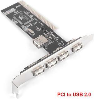 480Mb/s 4 Ports PCI to USB 2.0 Adapter PCI Controller Cards Desktop Accessories Card Port PCI Expansion Card