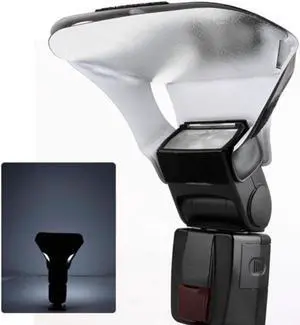 3 in 1 Light Diffuser Bouncer Kit with 3 Colors Silver Gold White Reflector for Digital Cameras Flash Speedlite Speedlight