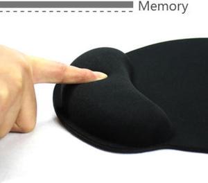 10 inch Mouse Pad Wrist Rest Mice Pad Memory Foam Non-Slip Free Cleaning Mouse Pad Wrist Support for Computer PC Laptop