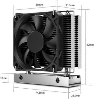 M.2-THREE M2 2280 Solid State Hard Disk Heat Sink with 6010 Fan SSD Radiator PCI-E 4.0/5.0 Aluminum Heatsink Cooling Thermal Pad