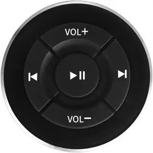 Bluetooth-compatible Car Remote Controller Classic Colors and Simple Durable Design Steering Wheel Media Shutter for iPhone