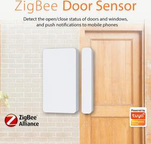 Tuya ZigBee Smart Door Window Sensor Powered 2.4GHz WiFi Door Open / Closed Detector Remote Control Security Protection