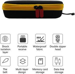 Digital Portable Case Waterproof RP3 Zipper Storage Bag Hard Shell Scratchproof with Inner Pocket for Retroid Pocket 33 Plus