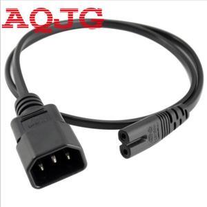 Standard Molded IEC 320 C14 Socket to IEC C7 Plug AC Power Adapter Cable 30cm