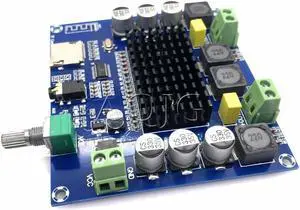 Bluetooth 5.0 TDA7498 digital amplifier board 2x100W Stereo Audio AMP Module Support TF Card AUX