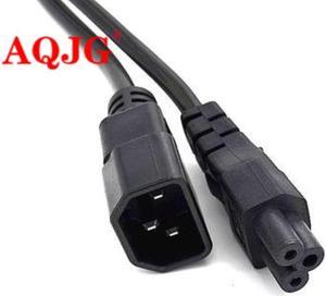 60 CM lenght IEC 320 C14 Male Plug to C5 Female Adapter Cable IEC 3 Pin Male to C5 Micky,PDU UPS Power Converter Cord