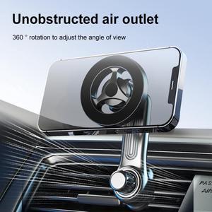 Magnetic Smartphone Stand Support Universal Air Vent Mount Mobile Phone Stand Bracket Round 360 Degree Rotating Auto Accessories