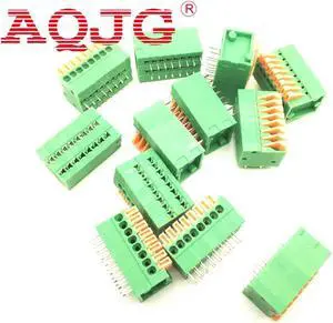 20PCS/Lot 141R-2.54-8P 8Pin PCB Spring Terminal Block ROHS connector Pitch 2.54mm