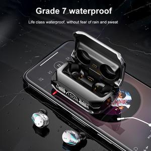 Wireless Headset Stereo Sound Wireless Headphone RGB Light Waterproof Bluetooth-compatible Fingerprint Touch for Sports Working