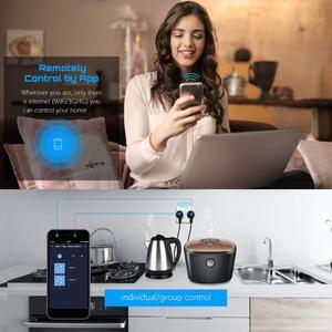 Dual Tuya Smart Plug Smart Life APP EU Plug Mini Smart Plug Remote Control with Timer Function Voice Control Smart Home Products