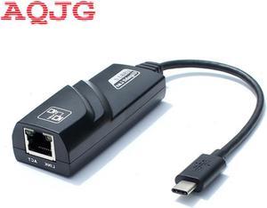 USB 3.1 Type-C 10 100 1000Mbps Gigabit Ethernet RJ45 External Network Card LAN Adapter Type C 3.1 to RJ45 Network Card AQJG