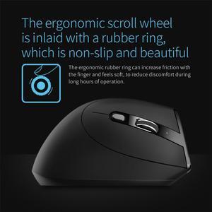 ZELOTES Ergonomic Vertical Mouse 6 Buttons F-36A 2.4G Wireless Mouse 2400 DPI Adjustable Desktop Computer Accessories