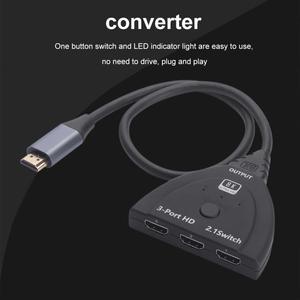 8K Switch Adapter 3 Input 1 Output Video Splitter Adapter Cable HDMI-compatible 8K 60Hz 4K 120Hz Male To Female for PC Laptop TV