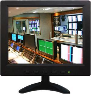 8 inch BNC industrial metal shell computer VGA lcd monitor AV interface display 1024 x768 high bright