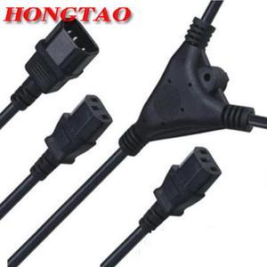 EC 320 C20 Male to 2 x C13 Female Y Splitter Cable ,C13 C20 Power Cord Server UPS Power Cable 1.8M 3FT