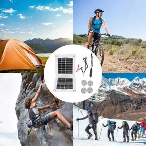 5V 30W Mobile Power Charger Dual USB DC Type-C Waterproof Solar Cell Charger Polysilicon Portable for RV Car
