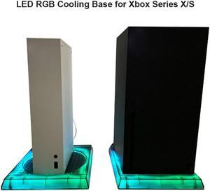 Game Console RGB LED Base for Xbox Series X/S Gaming Stand with Remote Control Heat Dissipation APP USB Accessories