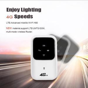 4G Wireless Router Portable 4G WiFi Router 100Mbps Download Speed Up To 10 Connect Devices Outdoor Travel Partner