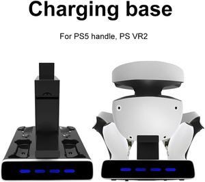 Controller Charger Professional Gamepad Charging Stand With Display Light Charging Station Storage Helmet Bracket for PS5 PS VR2