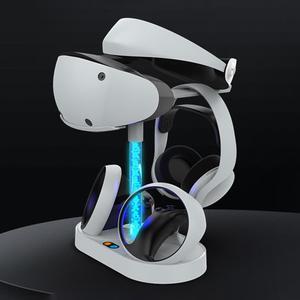 Magnetic Charging Dock Storage Glasses Headset Game Controller Charger Station Accessories Controller Charging Cradle for PS VR2