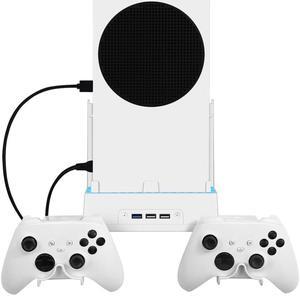 Dock Mount Supporter Cooling Base 7 Lighting Modes for XBOX Series S Wall Mounted Cooling Fan Stand Game Handle Storage Rack