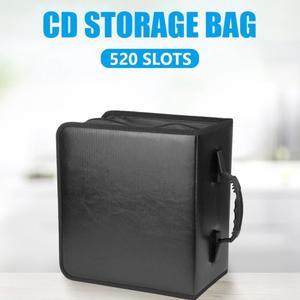Portable Disc CD DVD Wallet Storage Organizer Case Boxes Holder PU Leather CD Sleeve Bag Album Box with Zipper
