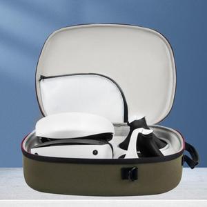 Travel Carrying Case Large Capacity Portable Carrying Storage Bag Shockproof Waterproof Oxford Cloth EVA for PS5 PS VR2